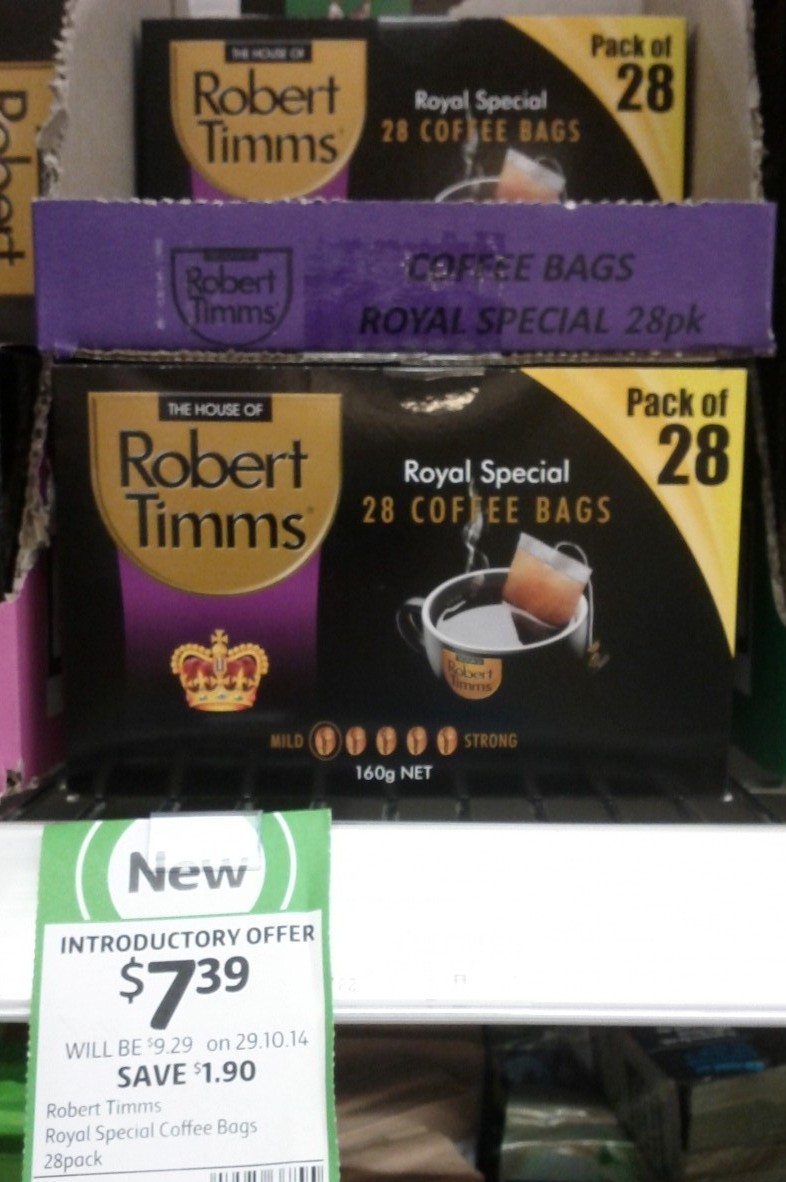 Robert Timms 160g Royal Special Coffe Bags