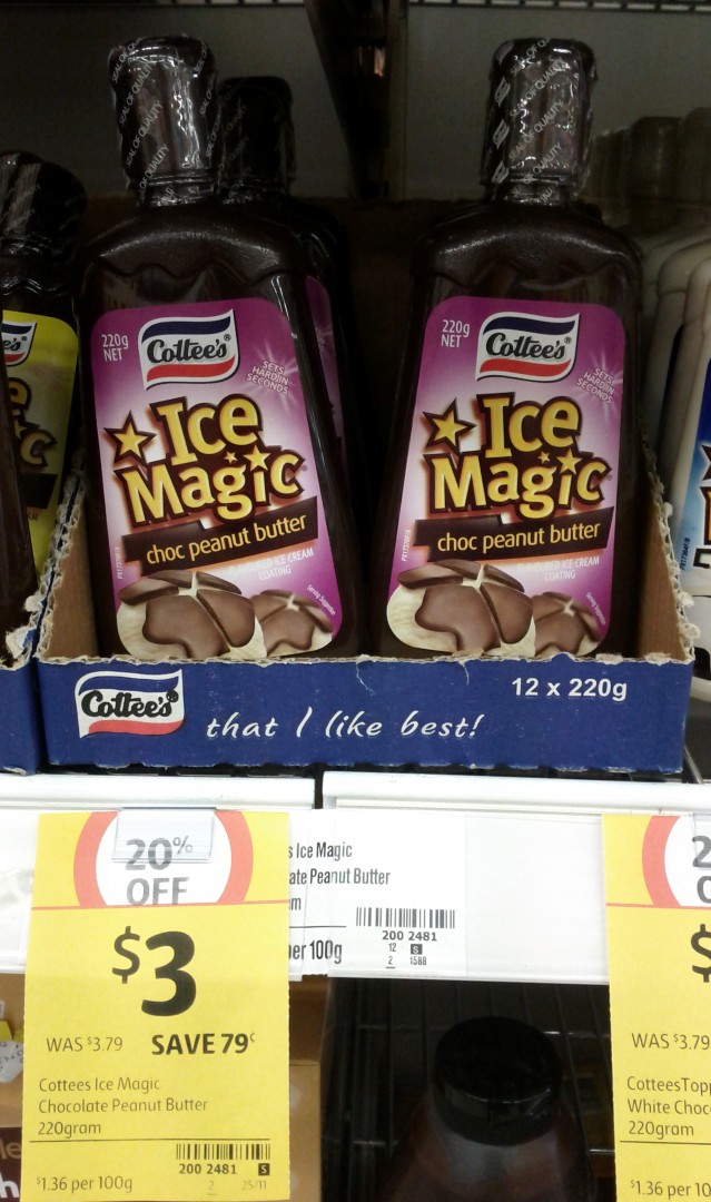Cottees 220g Iced Magic Choc Peanut Butter