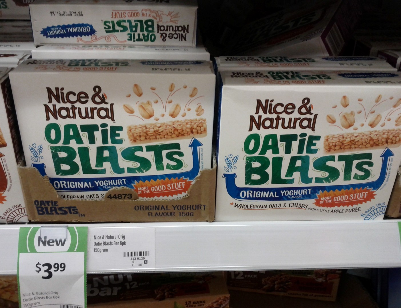 Nice & Natural 150g Oatie Blasts Original Yoghurt Flavour