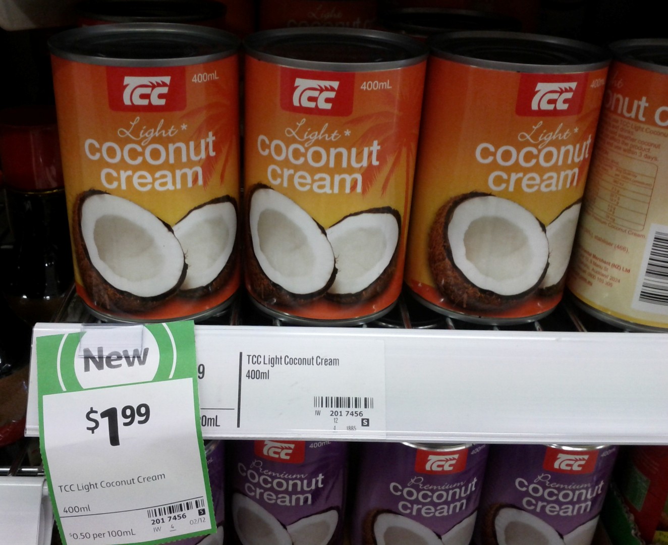TCC 400mL Light Coconut Cream