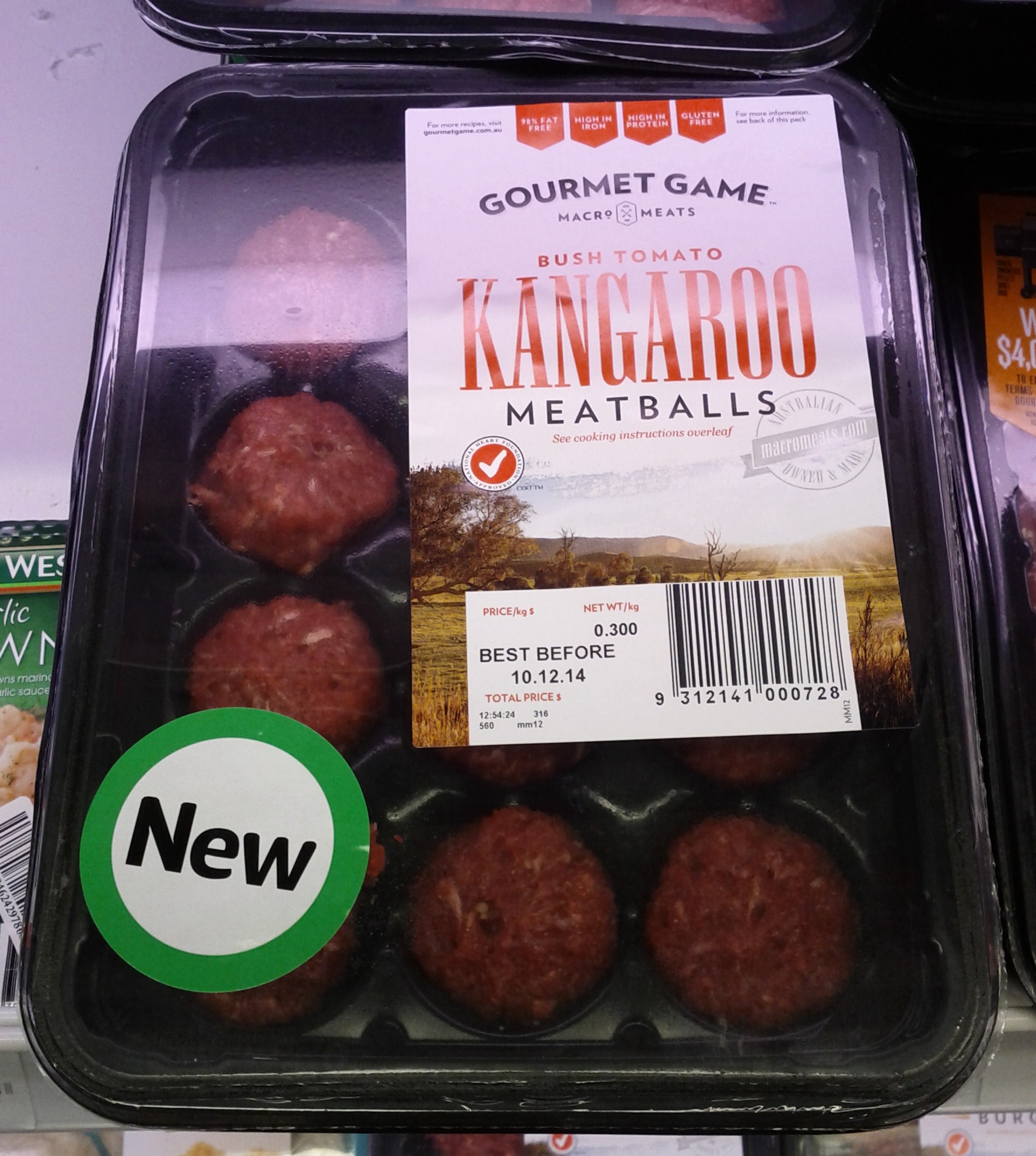 Gourmet Game Kangaroo Meat Balls