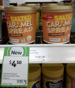 Coles 350g Salted Caramel Spread