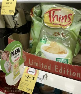 Thins 175g Limited Edition Lime Chilli Potato Chips