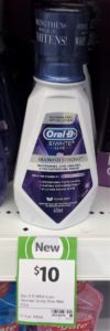 Oral B 473mL 3D White Luxe Diamond Strong Rinse Mint