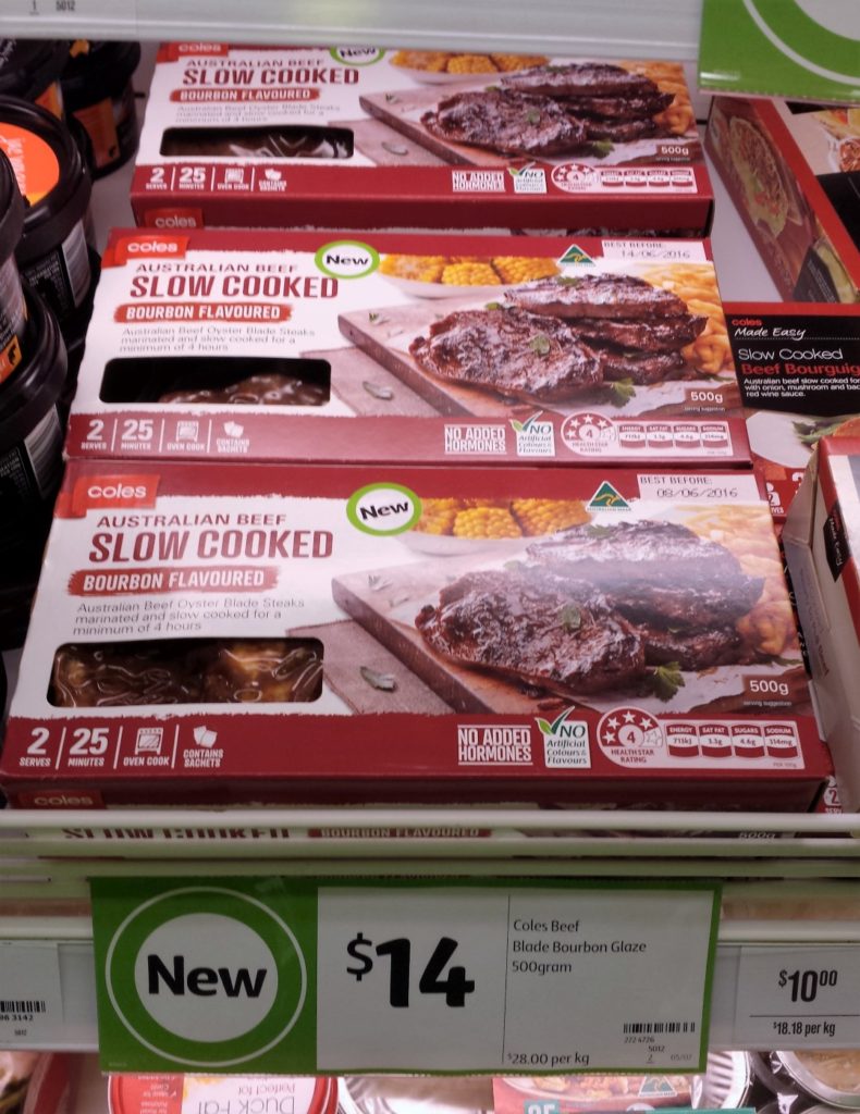 Coles Slow Cooked Beef 500g Bourbon Flavoured