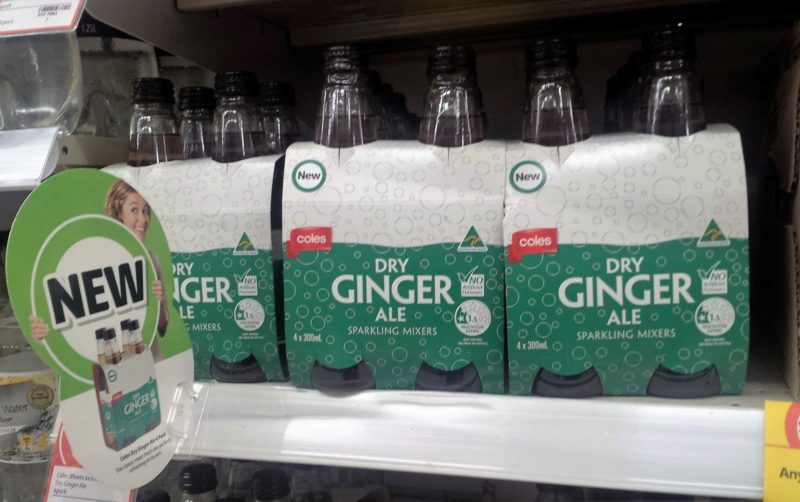 Coles 4 X 300mL Dry Ginger Ale