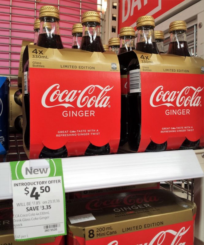 Coca Cola 4 X 330ml Ginger