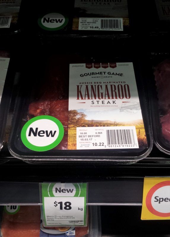 Gourmet Game Kangaroo Steak Marinated