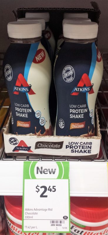 Atkins 330mL Protein Shake Chocolate
