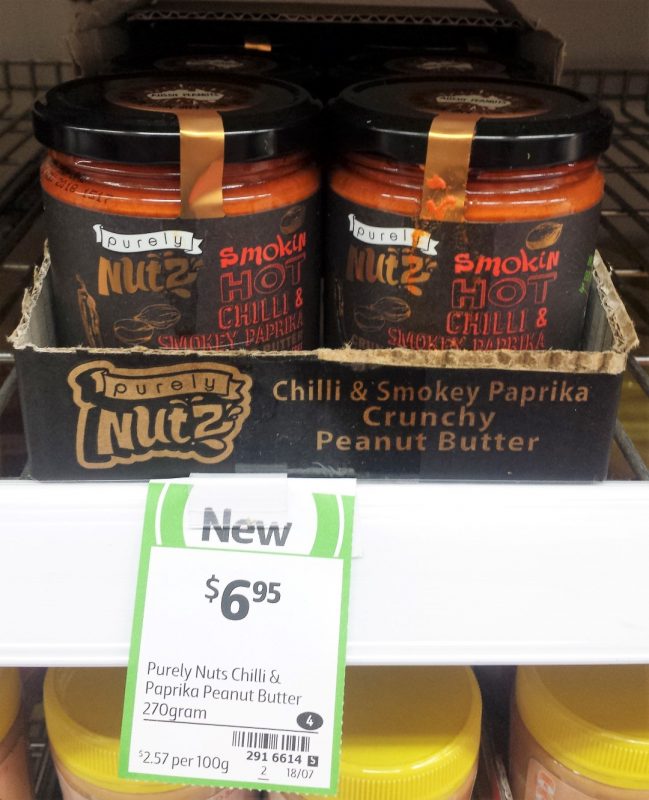 Purely Nutz 270g Chilli & Smokey Paprika Crunchy Peanut Butter