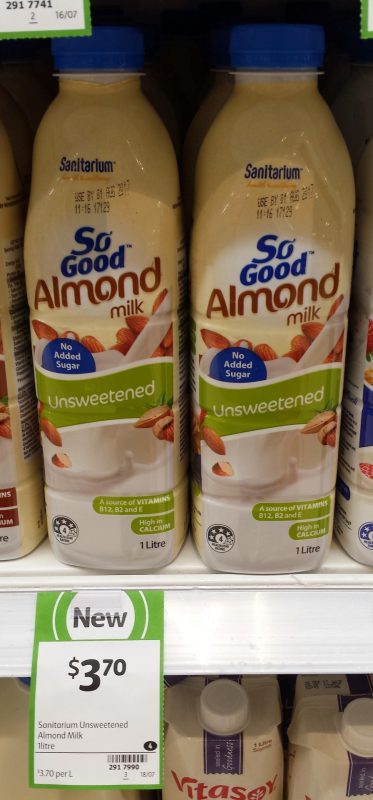 Sanitarium 1L Almond Milk Unsweetened