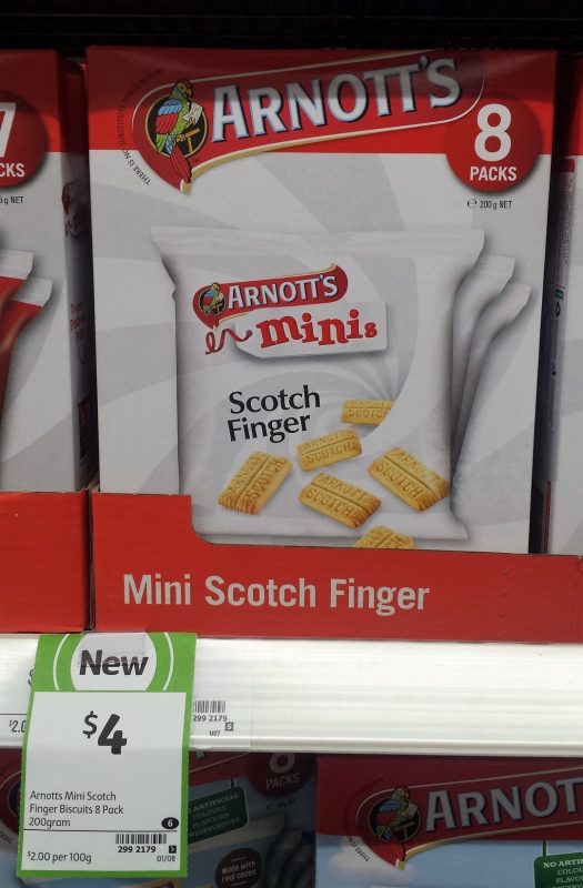 Arnott's 200g Scotch Finger Minis