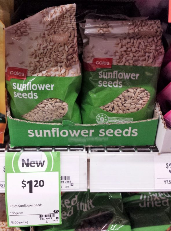 Coles 150g SunFlower Seeds