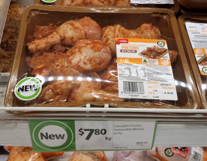 Coles Chicken Portions With BBQ Rub