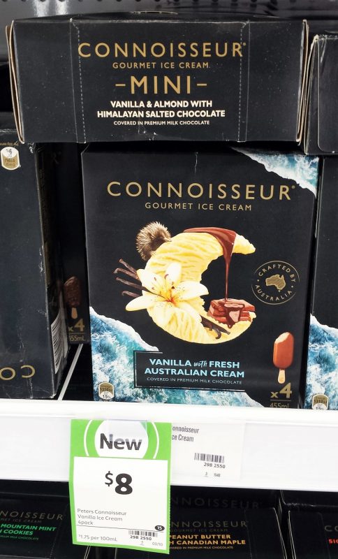 Connoisseur 455mL Vanilla With Fresh Australian Cream