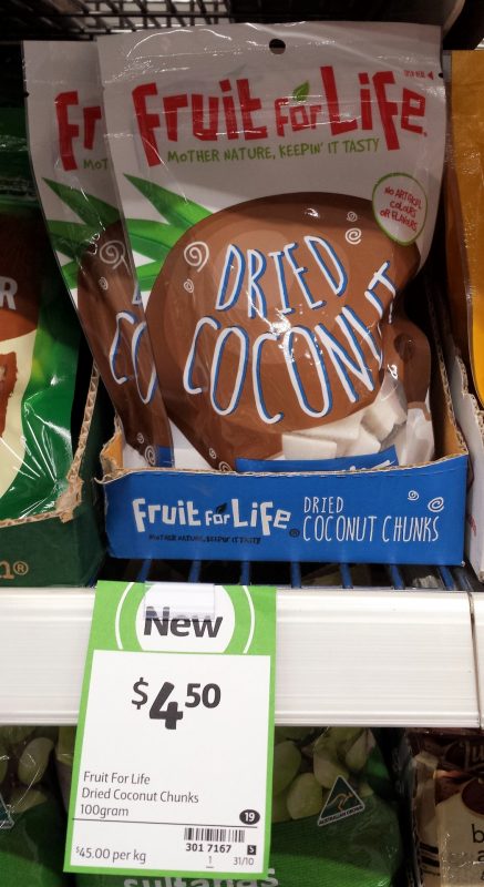 Fruit For Life 100g Dried Coconut Chunks