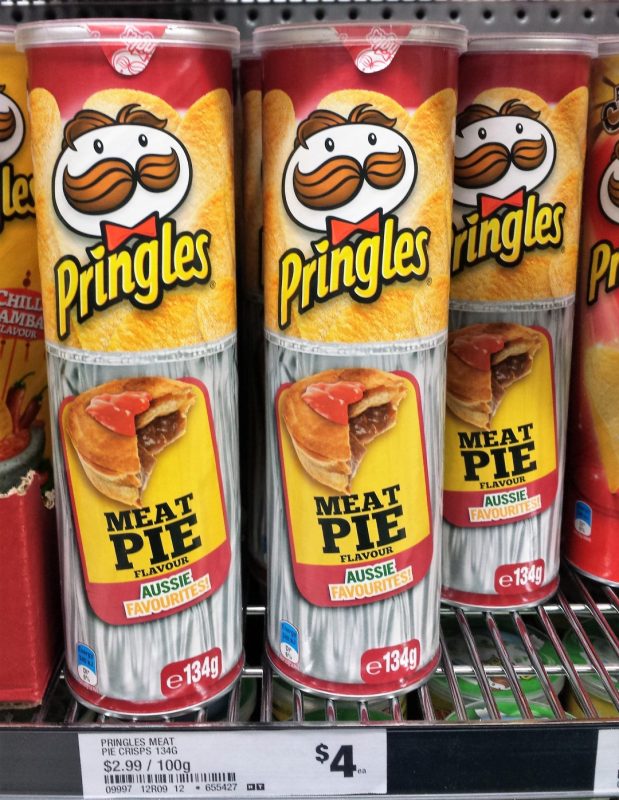 Pringles 134g Aussie Favourites Meat Pie Flavour