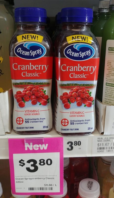 Ocean Spray 320mL Cranberry Classic Fruit Drink
