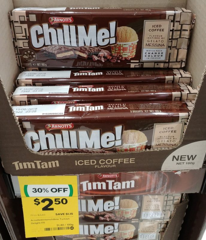 Arnott's 160g Tim Tams Chill Me Iced Coffee