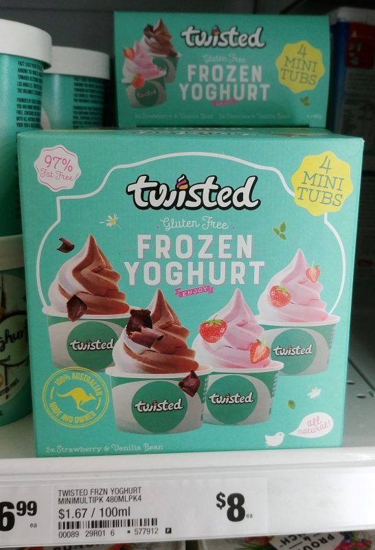 Twisted 480mL Frozen Yoghurt Multipack