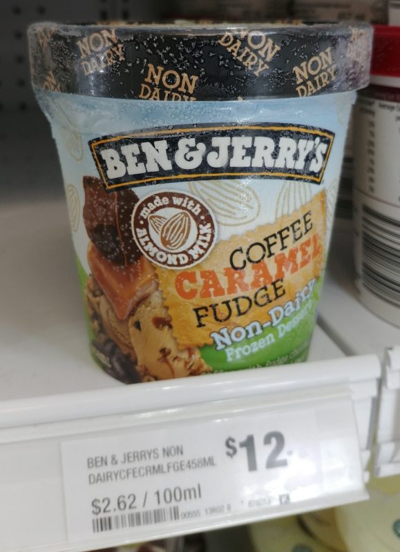 Ben & Jerry's Coffee Caramel Fudge Non Dairy Frozen Dessert