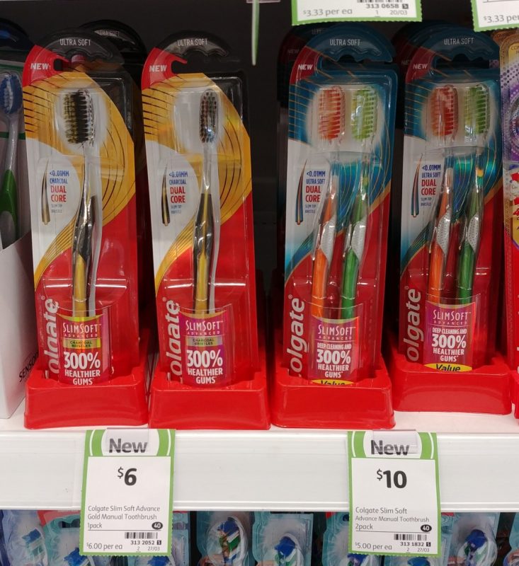 Calgate 1pk Slim Soft Advance Toothbrush, 2pk Ultra Soft Toothbrush