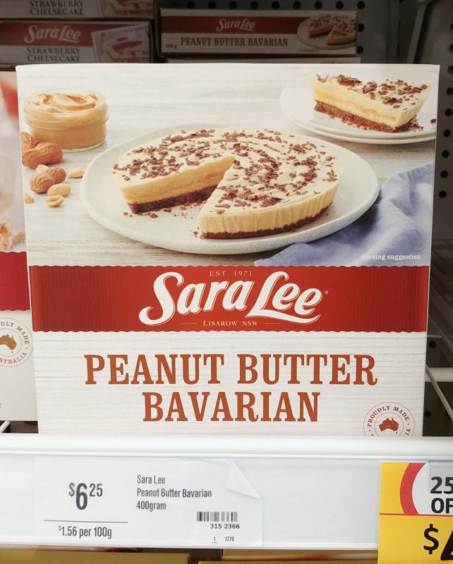 Sara Lee 400g Peanut Butter Bavarian