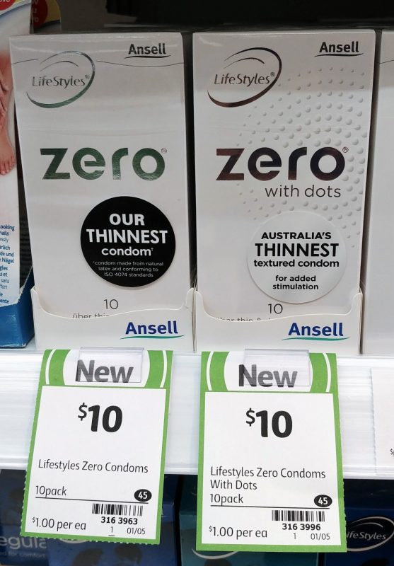 Ansell 10 Pack Zero, Zero With Dots