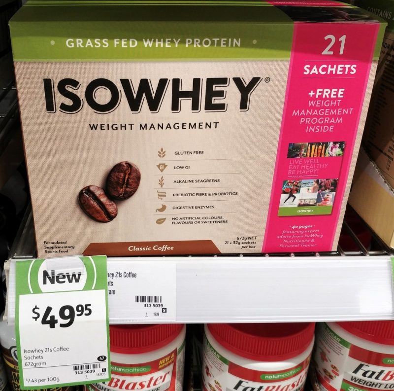 Isowhey 672g Weight Management Classic Coffee