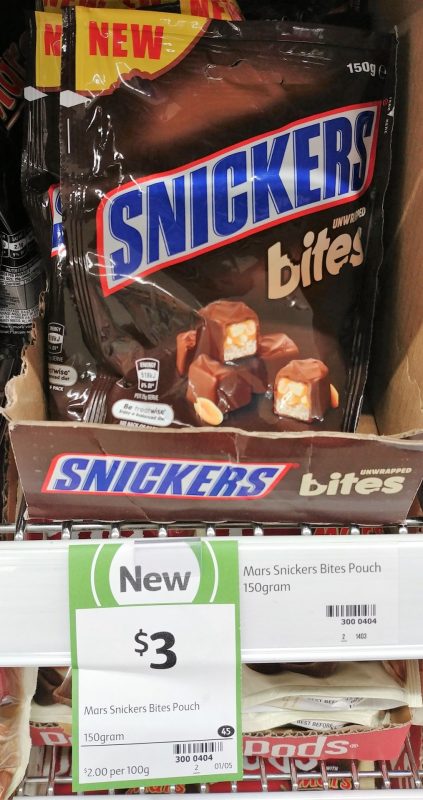 Mars 150g Snickers Bites Pouch