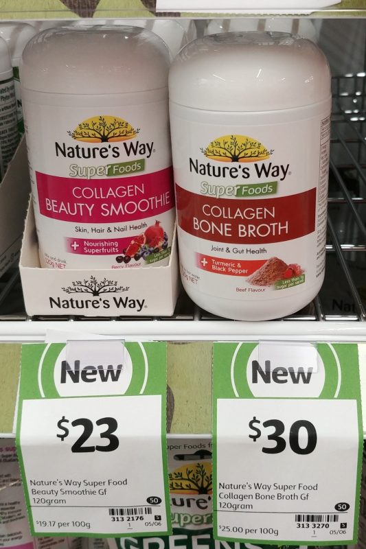 Nature's Way 120g Super Foods Collagen Beauty Smoothie, Bone Broth