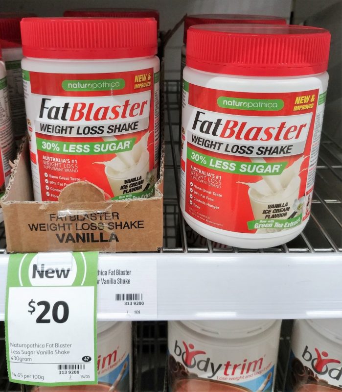 Naturopathica 430g Fat Blaster Weight Loss Shake Vanilla