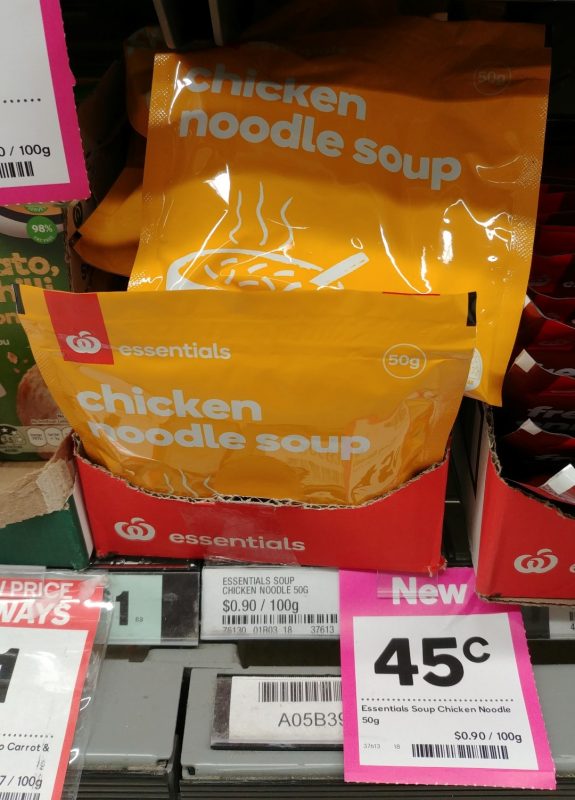 Woolworths 50g Essentials Soup Chicken Noodle