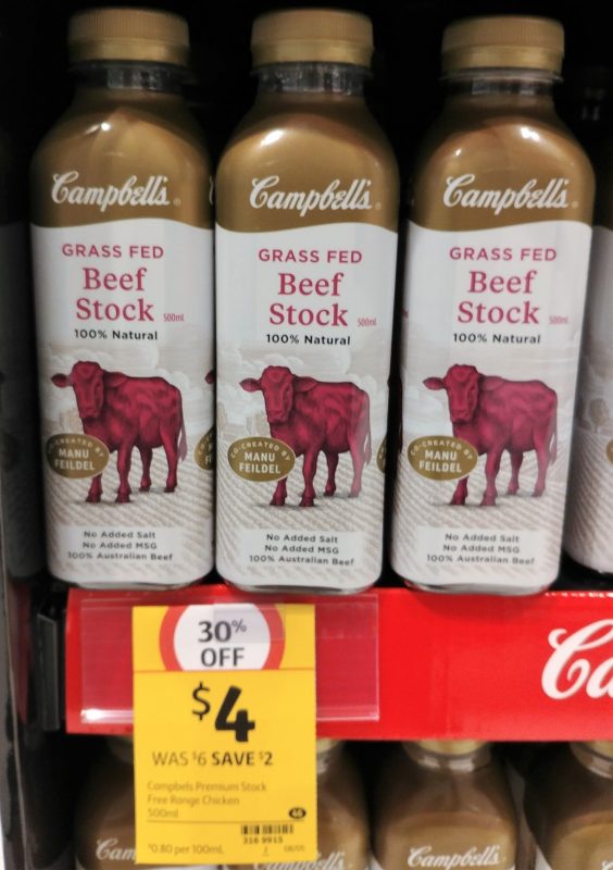 Campbell's 500mL Beef Stock Grass Fed