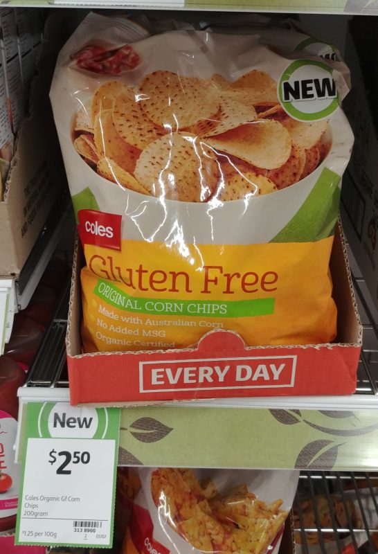 Coles 200g Gluten Free Original Corn Chips