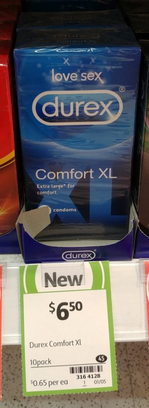 Durex 10 Pack Condoms Comfort XL