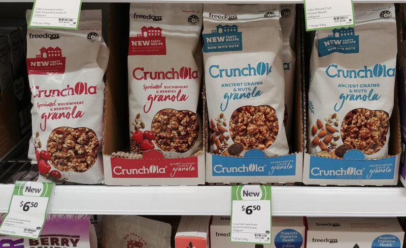 Freedom Foods 500g Crunchola Granola Sprouted Buckwheat & Berries, Ancient Grains & Nuts