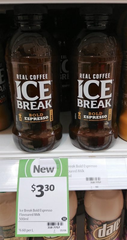 Ice Break 500mL Iced Coffee Milk Bold Espresso