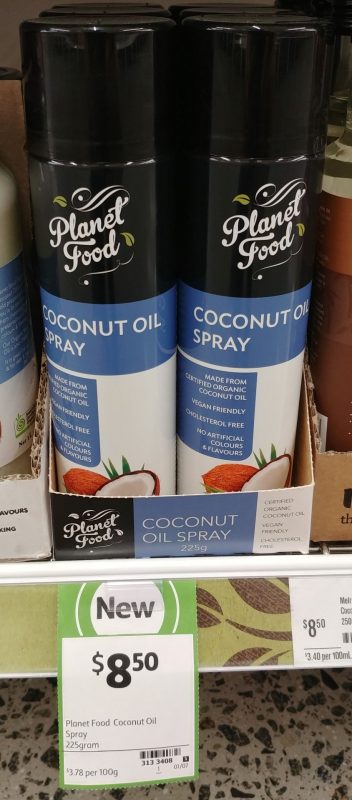 Planet Food 225g Coconut Oil Spray