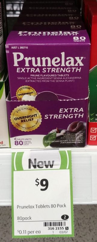 Prunelax 80 Pack Extra Strength Prune Flavoured
