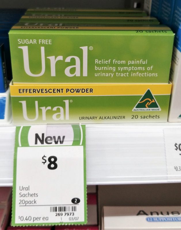 Ural 20 Pack Sugar Free Urinary Alkalinizer