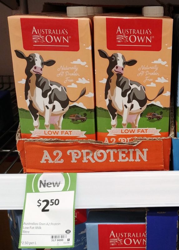 Australia's Own 1L Low Fat Milk A2 Protein
