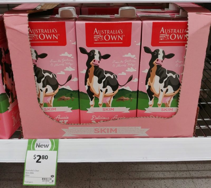 Australia's Own 2L Skim Milk