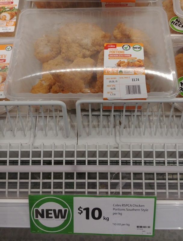 Coles $10 Kg Chicken Portions Southern Style Crumb