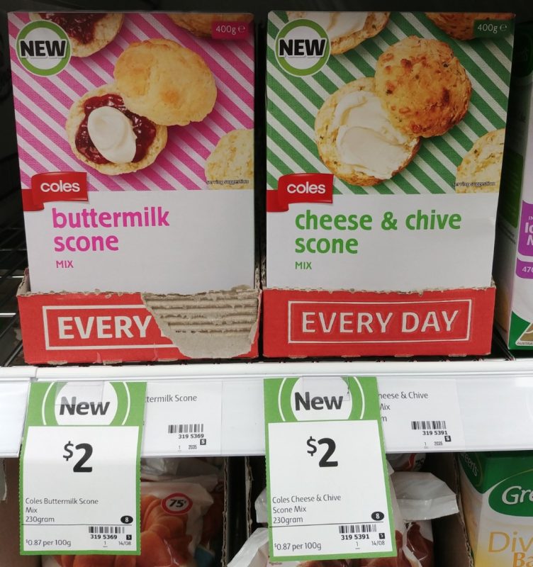 Coles 230g Scone Mix Buttermilk, Cheese & Chive
