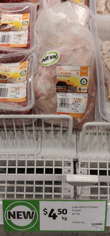 Coles $4.50 Kg Chicken