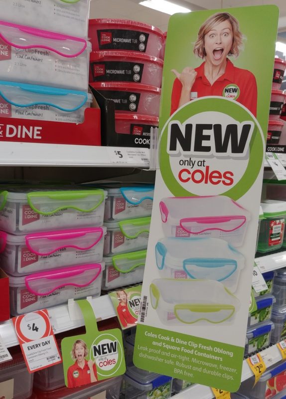 Coles Cook & Dine Food Containers Clip Fresh New Girl Jenny
