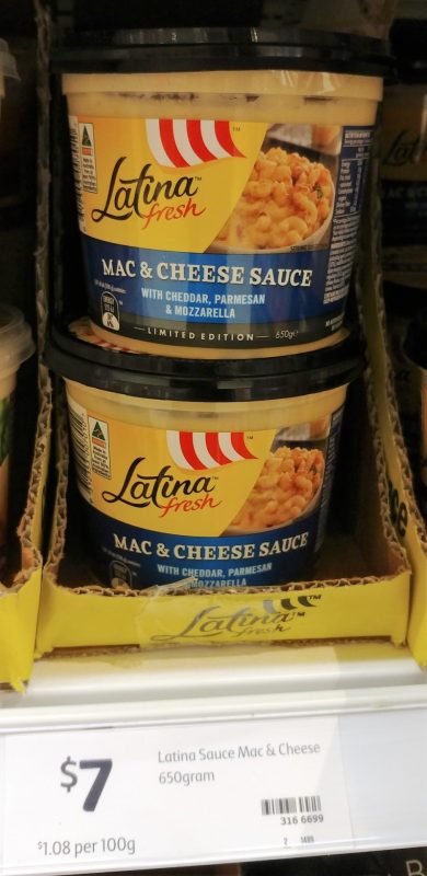 Latina Fresh 650g Mac & Cheese Sauce With Cheddar, Parmesan & Mozzarella Limited Edition