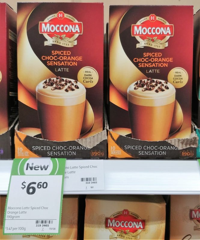 Moccona 190g Latte Spiced Choc Orange Sensation