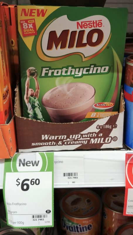 Nestle 186g Milo Frothychino